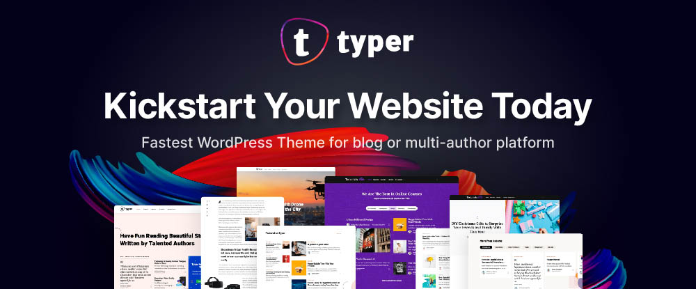 Typer – Amazing Theme with Multi Author Publishing Features